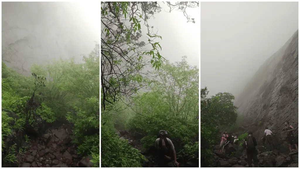 Prabalgad - A escape in the Clouds. Prabalgad trekking steep climb
