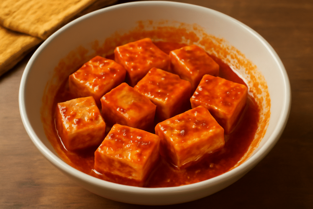 marinating the paneer